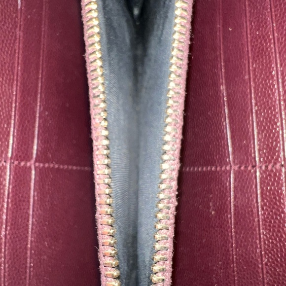 YSL Matelasse Chevron Monogram Zip Wallet - Picture 6 of 9